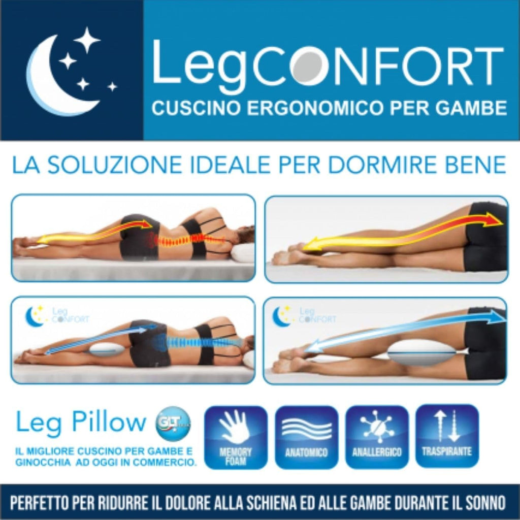 Cuscino Ortopedico per Gambe – Memory Foam Leg Comfort