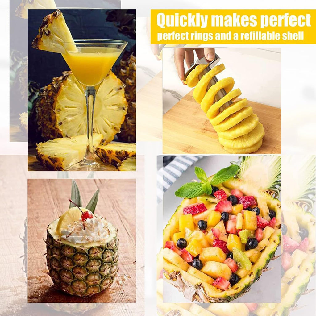 Affetta Ananas in Acciaio Inox – Taglia Sbuccia e Affetta