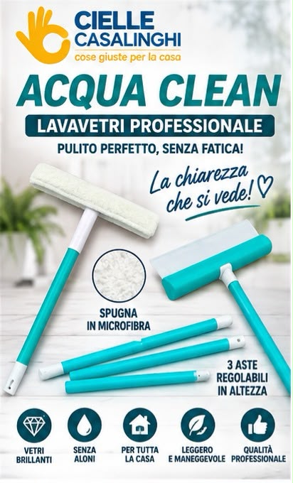 Lavavetro Aqua Clean – Pulizia Vetri e Superfici