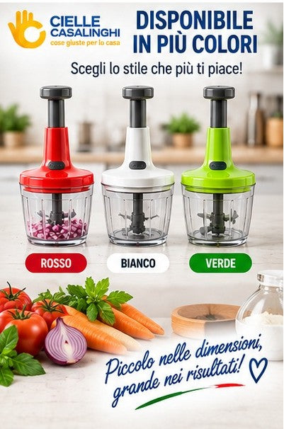 Robottino Tritatutto Push&Twist – Set Grande e Piccolo