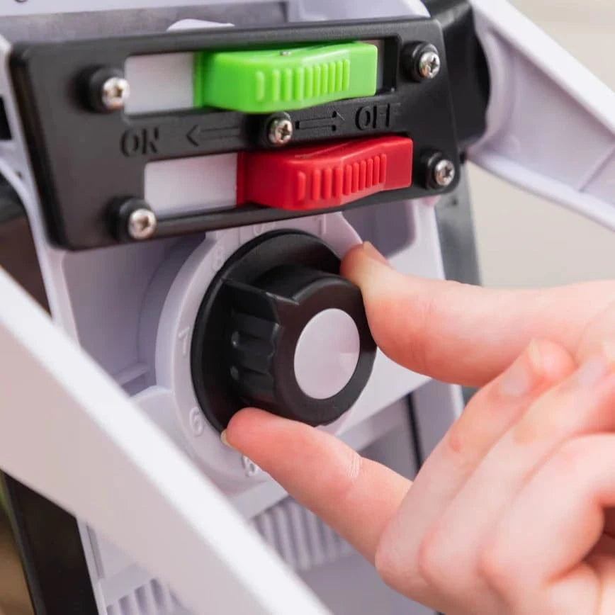 Affettatrice Push Multifunzione Meridiana – Taglia Fette Julienne Cubetti Senza Cambiare Lama | Contenitore Incluso